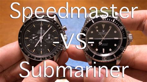 omega speedmaster 57 vs rolex submariner